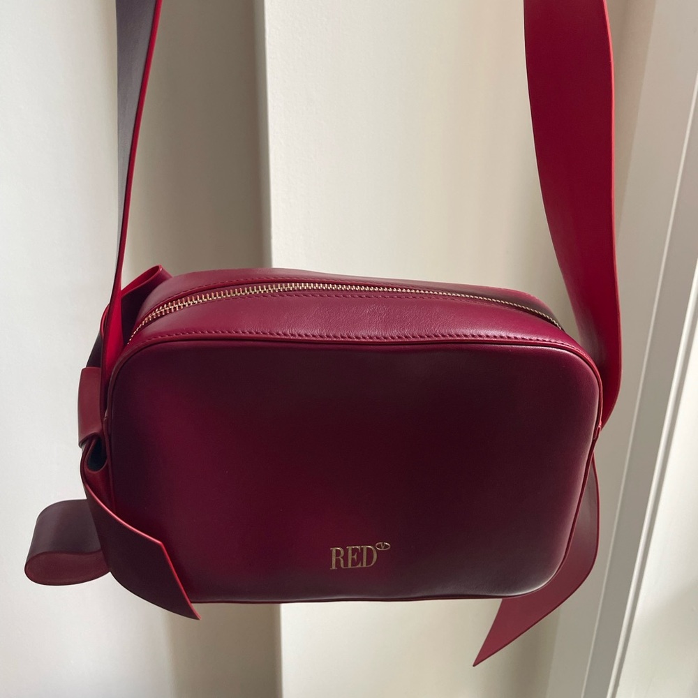 RED VALENTINO Maroon Camera Bag